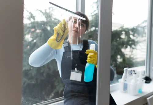 Nettoyage de vitres intérieures et extérieures à la Bazouge-des-Alleux